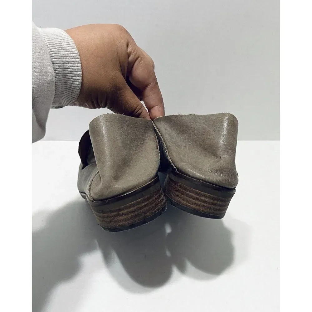 Lucky Brand Cahill Brown‎ Leather Slip On Loafers Womens Size 8